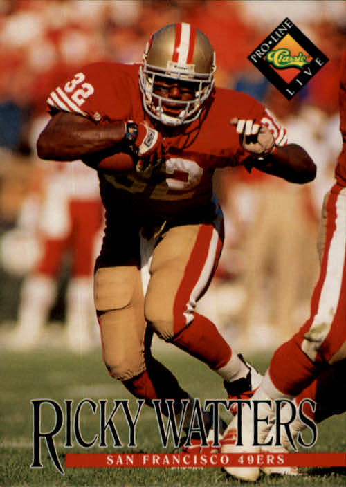 1992 Playoff Football #150 Ricky Watters Rookie San Francisco 49ers