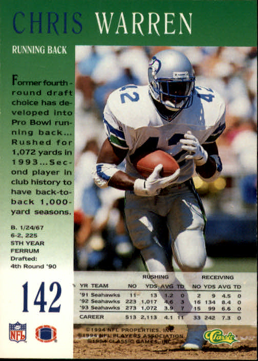 A6477- 1994 Pro Line Live Football Card #s 1-250 -You Pick- 15+ FREE US SHIP