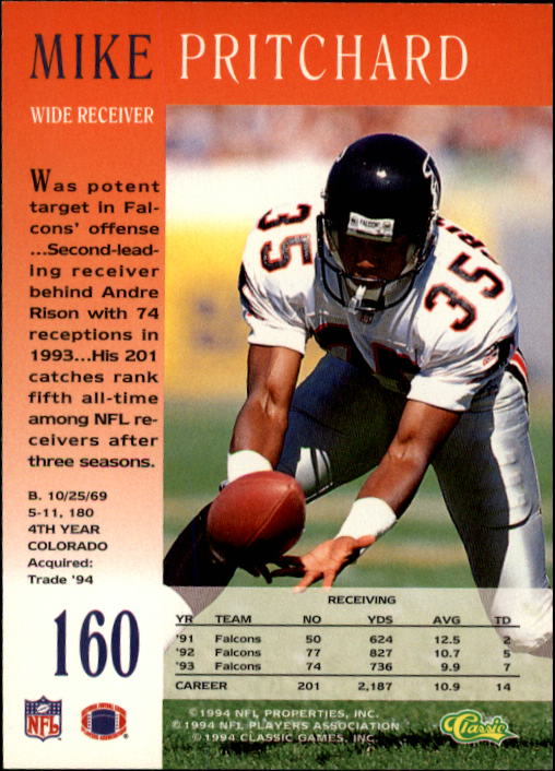 A6477- 1994 Pro Line Live Football Card #s 1-250 -You Pick- 15+ FREE US SHIP