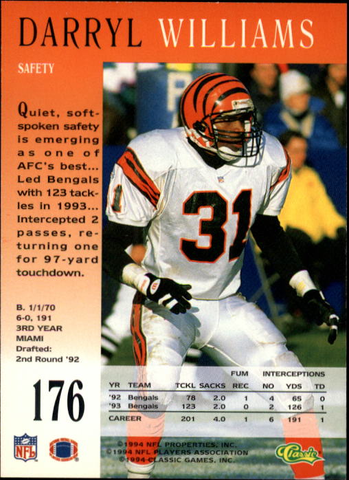 A6477- 1994 Pro Line Live Football Card #s 1-250 -You Pick- 15+ FREE US SHIP