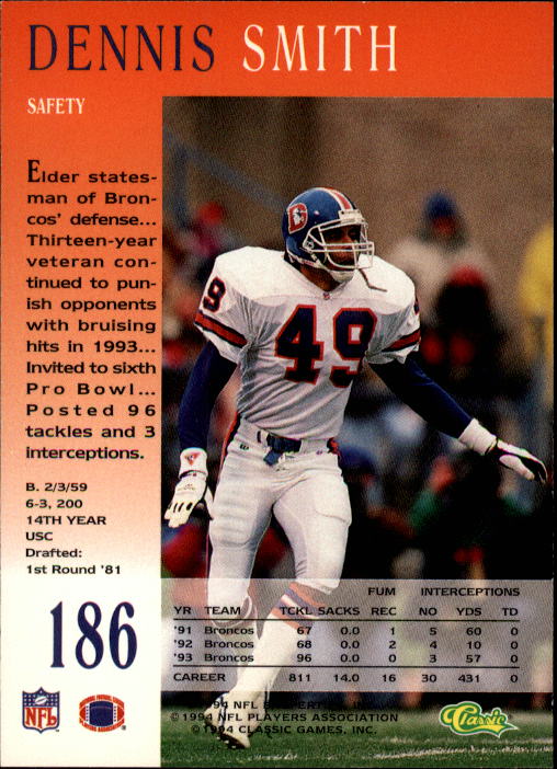 A6477- 1994 Pro Line Live Football Card #s 1-250 -You Pick- 15+ FREE US SHIP