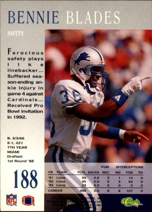 A6477- 1994 Pro Line Live Football Card #s 1-250 -You Pick- 15+ FREE US SHIP