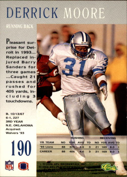 A6477- 1994 Pro Line Live Football Card #s 1-250 -You Pick- 15+ FREE US SHIP