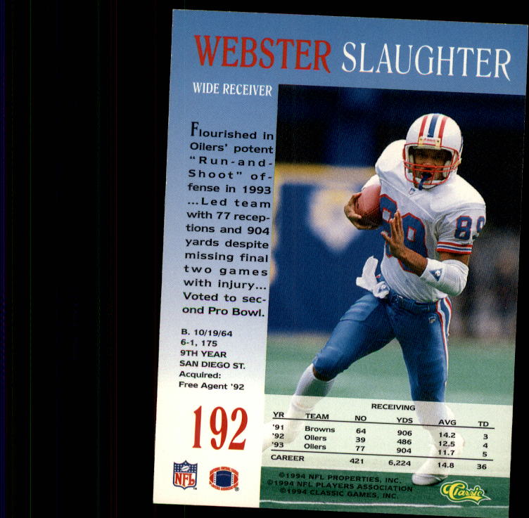 A6477- 1994 Pro Line Live Football Card #s 1-250 -You Pick- 15+ FREE US SHIP