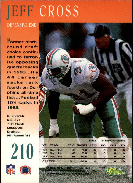 A6477- 1994 Pro Line Live Football Card #s 1-250 -You Pick- 15+ FREE US SHIP