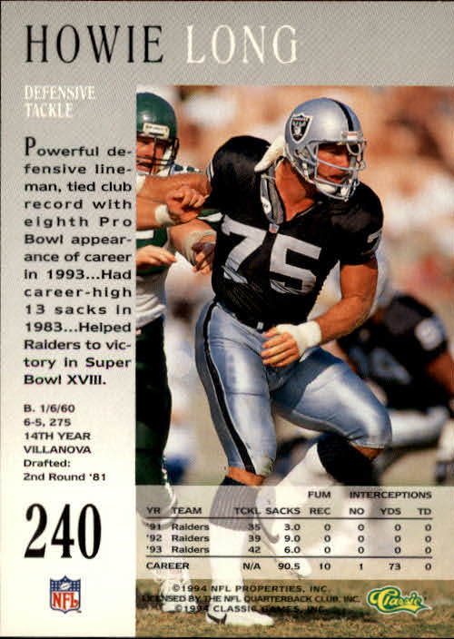 A6477- 1994 Pro Line Live Football Card #s 1-250 -You Pick- 15+ FREE US SHIP