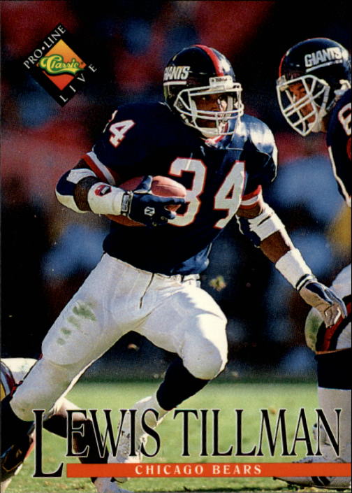 1995 Score Lewis Tillman Chicago Bears #55