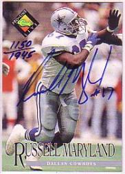 1994 Pro Line Live Autographs #87 Russell Maryland/1945