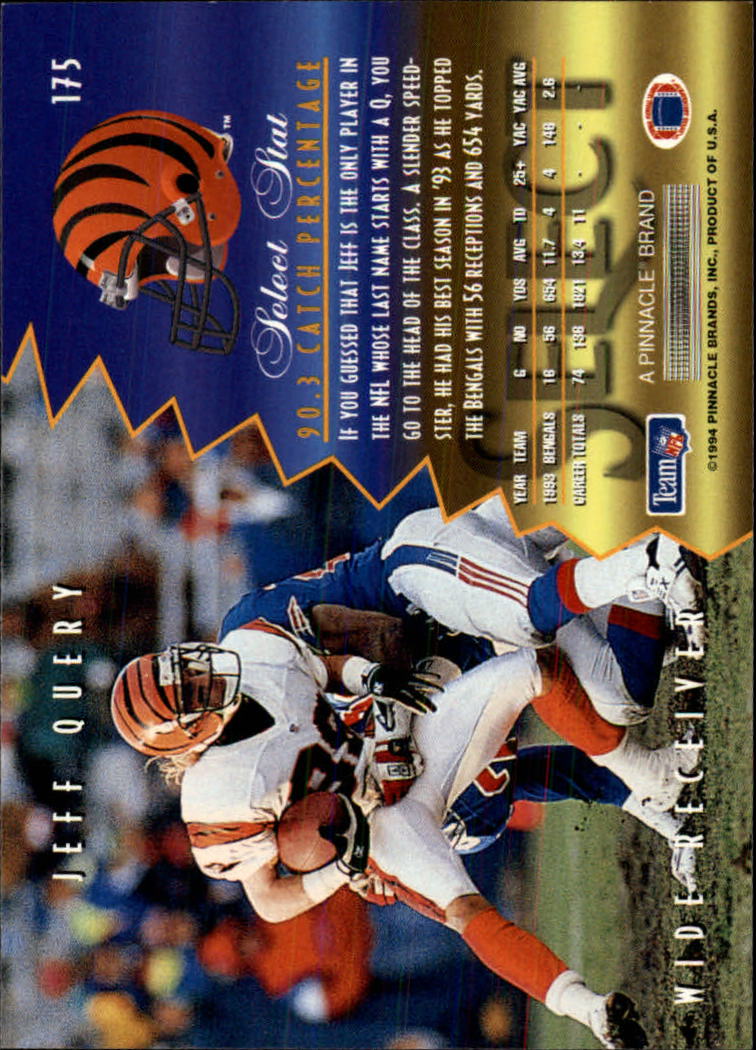 A5913- 1994 Select Football Card #s 1-225 +Rookies -You Pick- 15+ FREE US SHIP - Picture 337 of 429