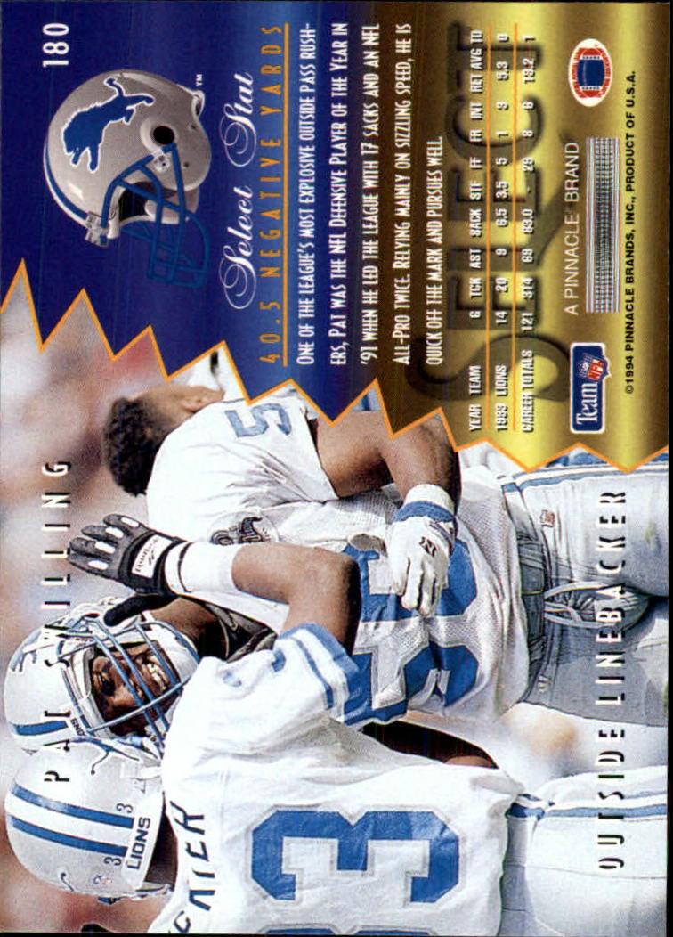 A5913- 1994 Select Football Card #s 1-225 +Rookies -You Pick- 15+ FREE US SHIP - Picture 347 of 429