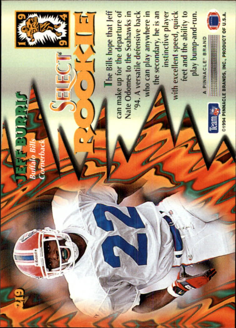 A5913- 1994 Select Football Card #s 1-225 +Rookies -You Pick- 15+ FREE US SHIP - Picture 417 of 429