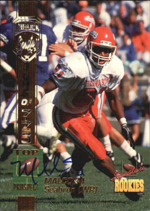 1994 Signature Rookies Autographs #52 Malcolm Seabron