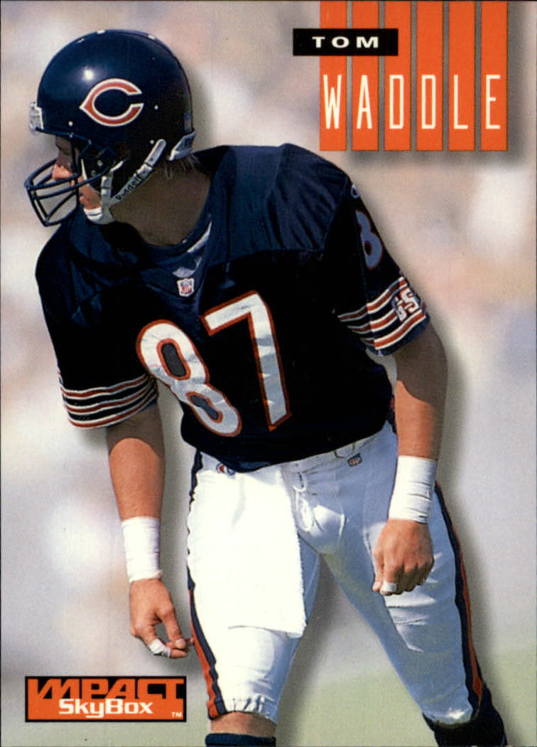 Tom Waddle Chicago Bears Autographed 1993 Score #75 Signed Football Card