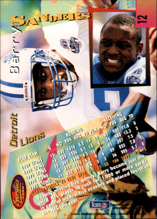 B4237- 1994 Sportflics FB Card #s 1-184 +Inserts -You Pick- 15+ FREE US SHIP - Picture 19 of 338