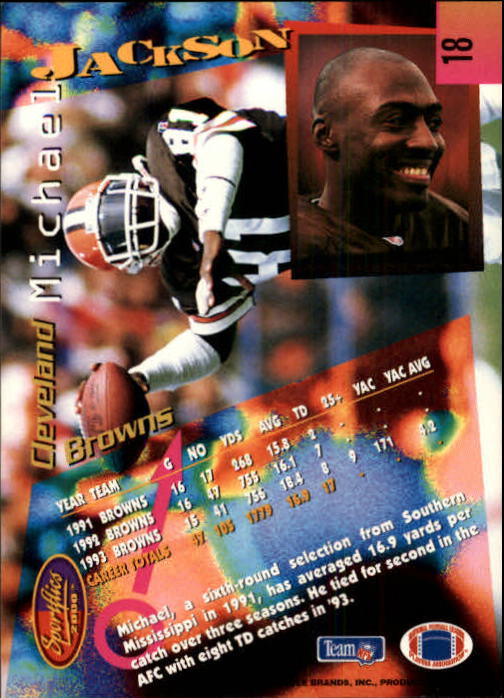 B4237- 1994 Sportflics FB Card #s 1-184 +Inserts -You Pick- 15+ FREE US SHIP - Picture 31 of 338