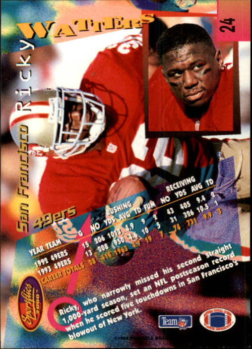 B4237- 1994 Sportflics FB Card #s 1-184 +Inserts -You Pick- 15+ FREE US SHIP - Picture 43 of 338