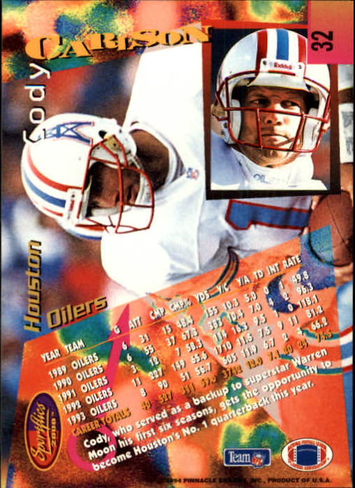 B4237- 1994 Sportflics FB Card #s 1-184 +Inserts -You Pick- 15+ FREE US SHIP - Picture 57 of 338