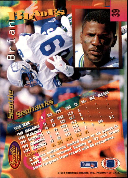 B4237- 1994 Sportflics FB Card #s 1-184 +Inserts -You Pick- 15+ FREE US SHIP - Picture 69 of 338