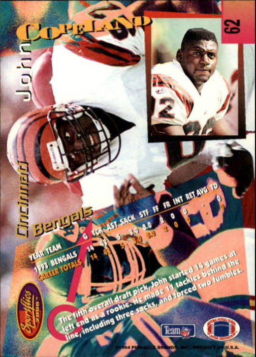B4237- 1994 Sportflics FB Card #s 1-184 +Inserts -You Pick- 15+ FREE US SHIP - Picture 107 of 338