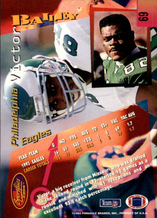 B4237- 1994 Sportflics FB Card #s 1-184 +Inserts -You Pick- 15+ FREE US SHIP - Picture 121 of 338