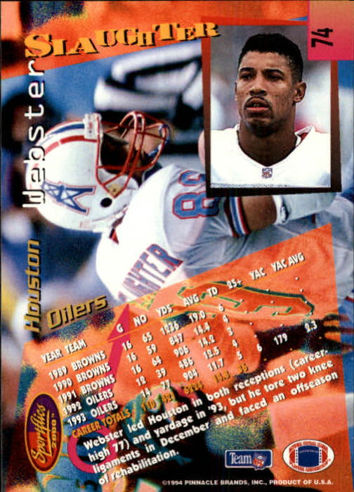 B4237- 1994 Sportflics FB Card #s 1-184 +Inserts -You Pick- 15+ FREE US SHIP - Picture 129 of 338