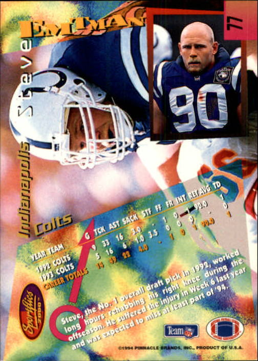 B4237- 1994 Sportflics FB Card #s 1-184 +Inserts -You Pick- 15+ FREE US SHIP - Picture 135 of 338