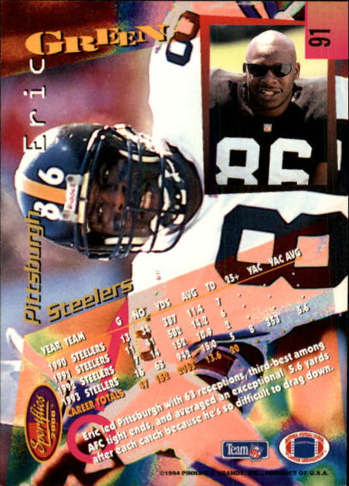 B4237- 1994 Sportflics FB Card #s 1-184 +Inserts -You Pick- 15+ FREE US SHIP - Picture 163 of 338