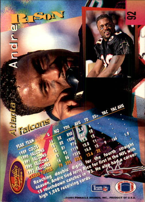 B4237- 1994 Sportflics FB Card #s 1-184 +Inserts -You Pick- 15+ FREE US SHIP - Picture 165 of 338