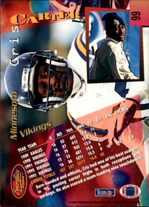 B4237- 1994 Sportflics FB Card #s 1-184 +Inserts -You Pick- 15+ FREE US SHIP - Picture 177 of 338