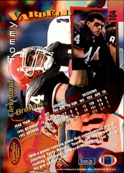 B4237- 1994 Sportflics FB Card #s 1-184 +Inserts -You Pick- 15+ FREE US SHIP - Picture 187 of 338