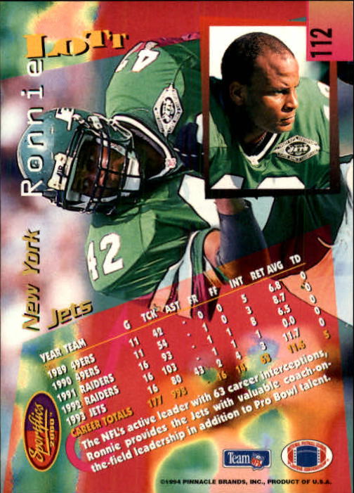 B4237- 1994 Sportflics FB Card #s 1-184 +Inserts -You Pick- 15+ FREE US SHIP - Picture 199 of 338