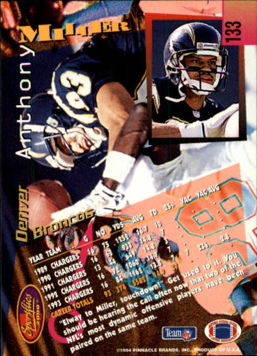 B4237- 1994 Sportflics FB Card #s 1-184 +Inserts -You Pick- 15+ FREE US SHIP - Picture 241 of 338