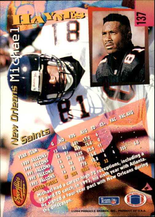 B4237- 1994 Sportflics FB Card #s 1-184 +Inserts -You Pick- 15+ FREE US SHIP - Picture 249 of 338