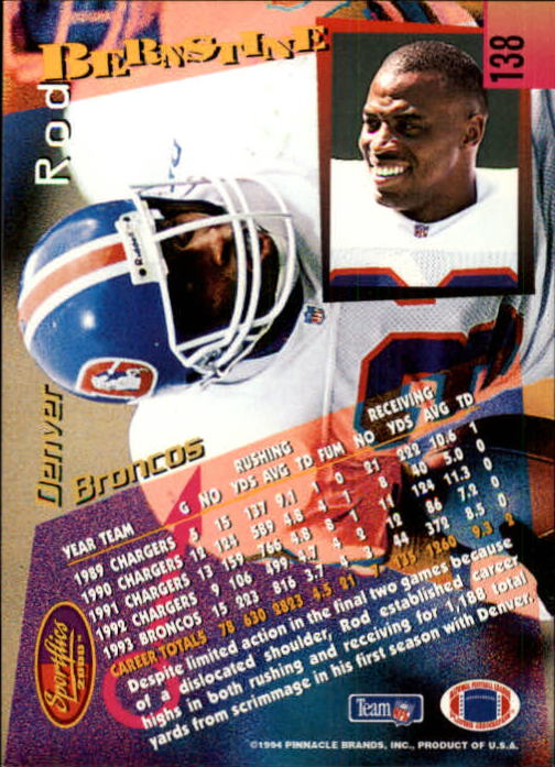 B4237- 1994 Sportflics FB Card #s 1-184 +Inserts -You Pick- 15+ FREE US SHIP - Picture 251 of 338