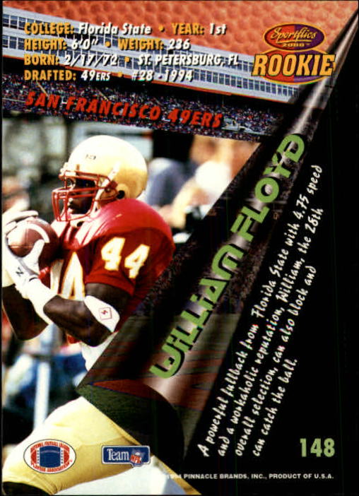 B4237- 1994 Sportflics FB Card #s 1-184 +Inserts -You Pick- 15+ FREE US SHIP - Picture 271 of 338