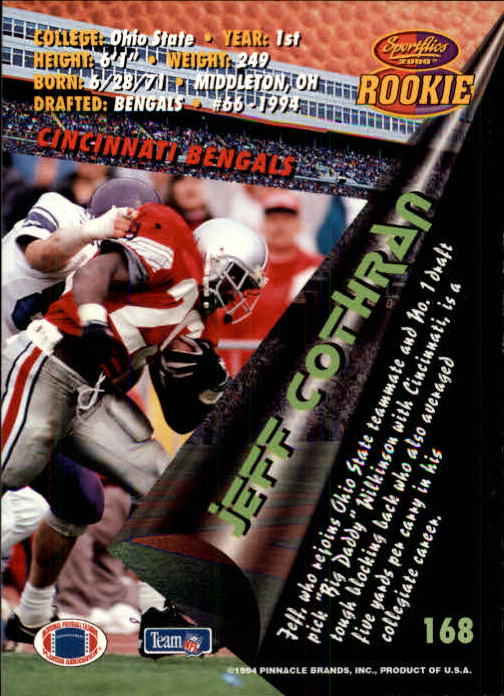 B4237- 1994 Sportflics FB Card #s 1-184 +Inserts -You Pick- 15+ FREE US SHIP - Picture 311 of 338