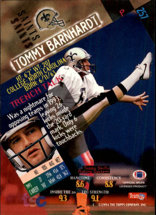 A1063- 1994 Stadium Club FB Cards 251-500 +Rookies -You Pick- 15+ FREE US SHIP - Picture 15 of 485