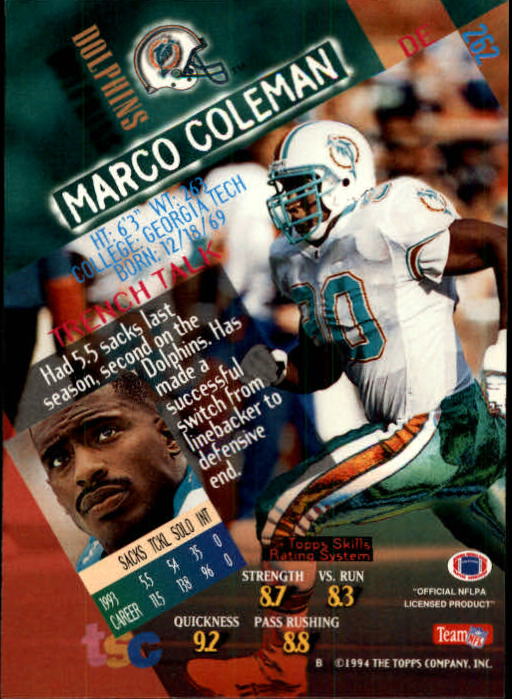 A1063- 1994 Stadium Club FB Cards 251-500 +Rookies -You Pick- 15+ FREE US SHIP - Picture 25 of 485