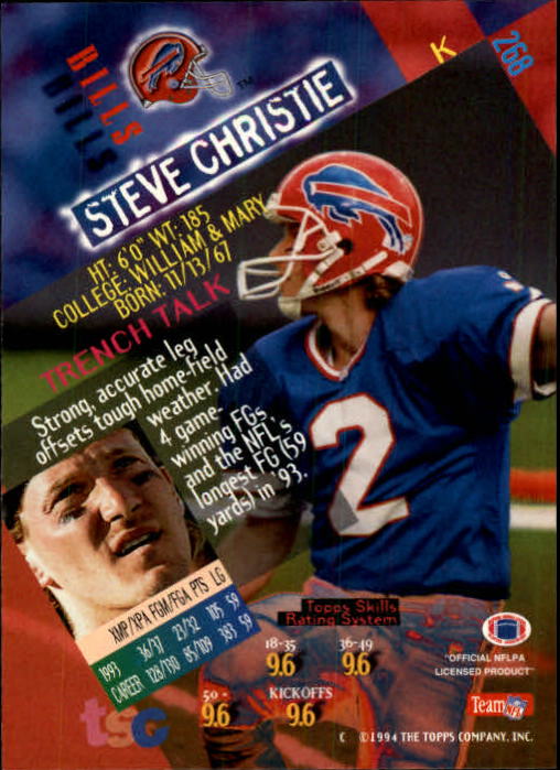 A1063- 1994 Stadium Club FB Cards 251-500 +Rookies -You Pick- 15+ FREE US SHIP - Picture 35 of 485