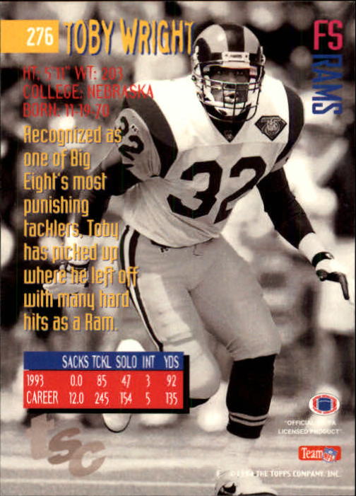A1063- 1994 Stadium Club FB Cards 251-500 +Rookies -You Pick- 15+ FREE US SHIP - Picture 49 of 485