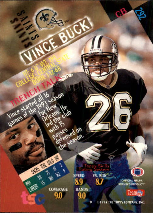 A1063- 1994 Stadium Club FB Cards 251-500 +Rookies -You Pick- 15+ FREE US SHIP - Picture 77 of 485