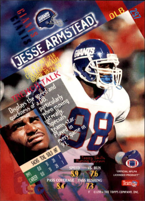 A1063- 1994 Stadium Club FB Cards 251-500 +Rookies -You Pick- 15+ FREE US SHIP - Picture 87 of 485