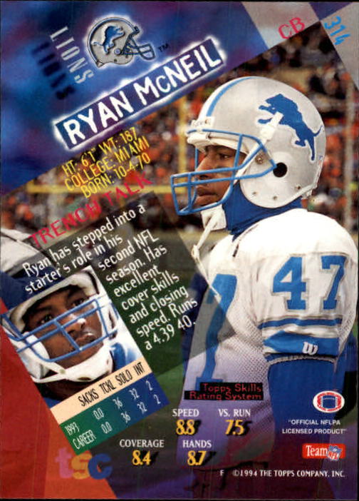 A1063- 1994 Stadium Club FB Cards 251-500 +Rookies -You Pick- 15+ FREE US SHIP - Picture 121 of 485