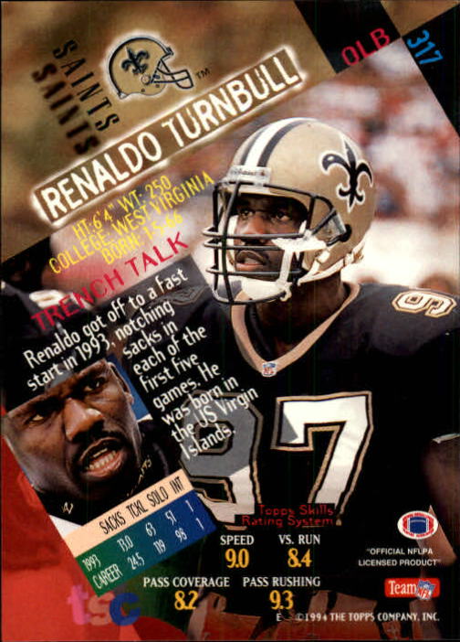A1063- 1994 Stadium Club FB Cards 251-500 +Rookies -You Pick- 15+ FREE US SHIP - Picture 127 of 485