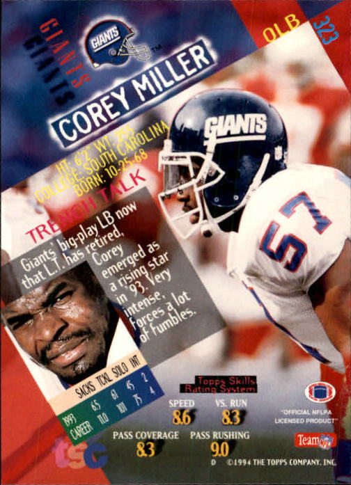 A1063- 1994 Stadium Club FB Cards 251-500 +Rookies -You Pick- 15+ FREE US SHIP - Picture 139 of 485