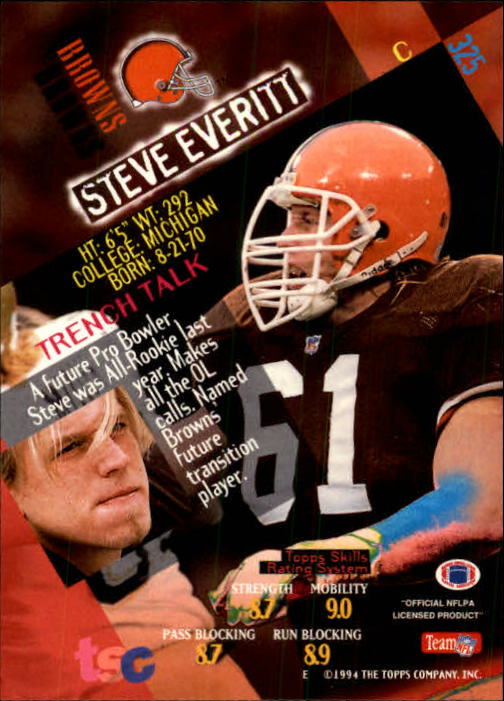 A1063- 1994 Stadium Club FB Cards 251-500 +Rookies -You Pick- 15+ FREE US SHIP - Picture 143 of 485