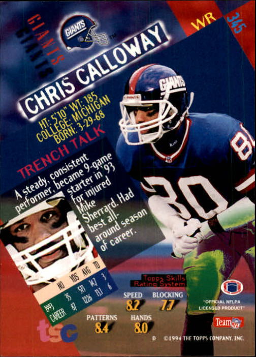 A1063- 1994 Stadium Club FB Cards 251-500 +Rookies -You Pick- 15+ FREE US SHIP - Picture 181 of 485