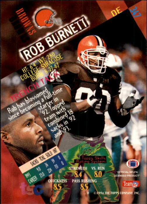 A1063- 1994 Stadium Club FB Cards 251-500 +Rookies -You Pick- 15+ FREE US SHIP - Picture 185 of 485