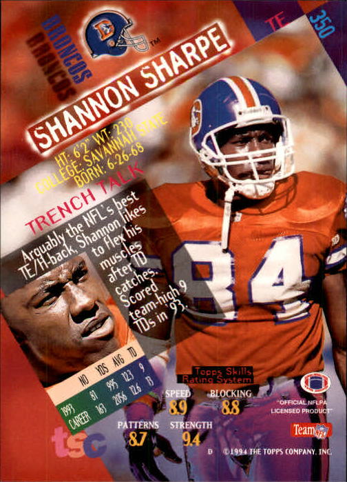 A1063- 1994 Stadium Club FB Cards 251-500 +Rookies -You Pick- 15+ FREE US SHIP - Picture 191 of 485