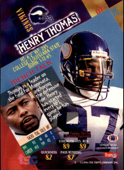 A1063- 1994 Stadium Club FB Cards 251-500 +Rookies -You Pick- 15+ FREE US SHIP - Picture 195 of 485